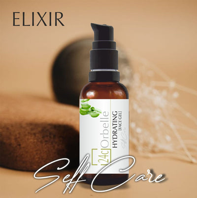 Elixir Hydrating Face Gel with Aloe Vera – 50ml | Lightweight – Face Cream on Brown Living™. SKU: 24-HFG-50ML. Img 2.