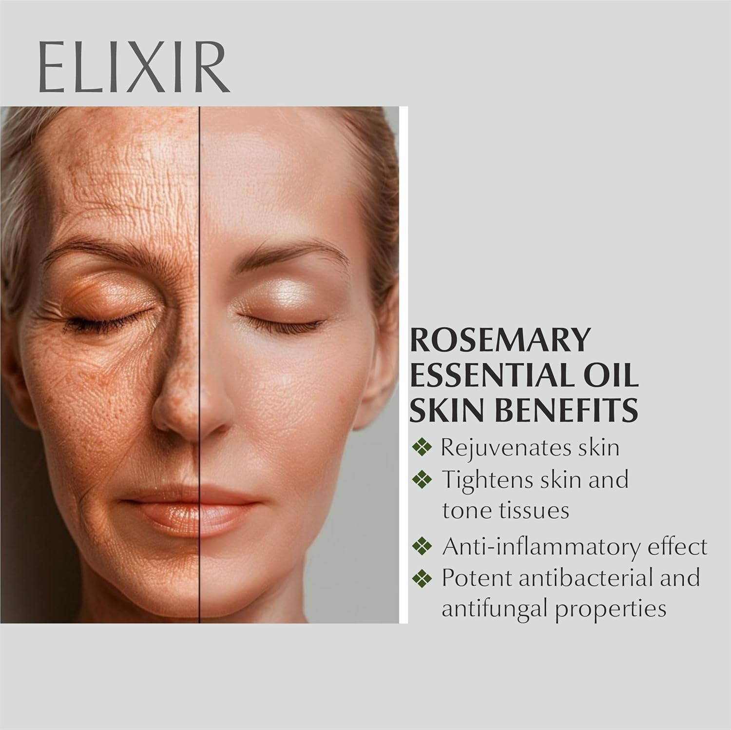 Elixir Rosemary Essential Oil - 30ML – Essential Oils on Brown Living™. SKU: SKIE02. Img 4.