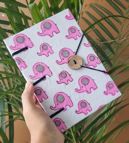 Ella Fabric Handmade Diary – Notebooks & Notepads by Kauseyah available on Brown Living™. . SKU: kj21. Img 1.
