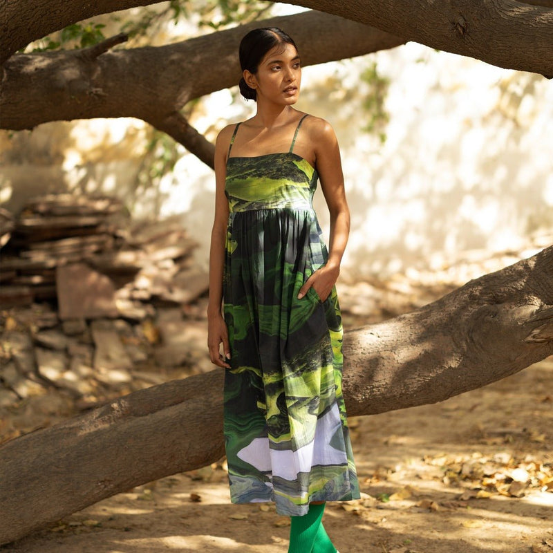 Ella Green Upcycled Cotton Dress | Verified Sustainable by Brown Living™