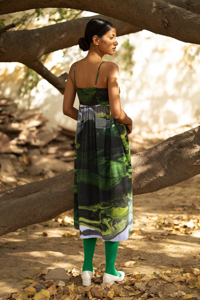 Ella Green Upcycled Cotton Dress | Verified Sustainable by Brown Living™