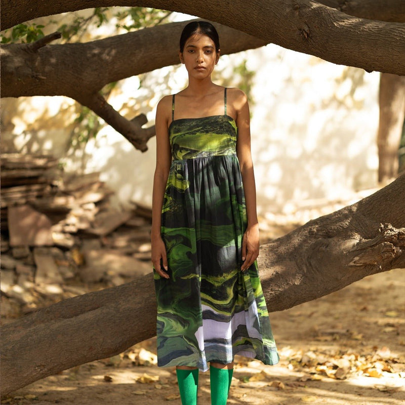 Ella Green Upcycled Cotton Dress | Verified Sustainable by Brown Living™