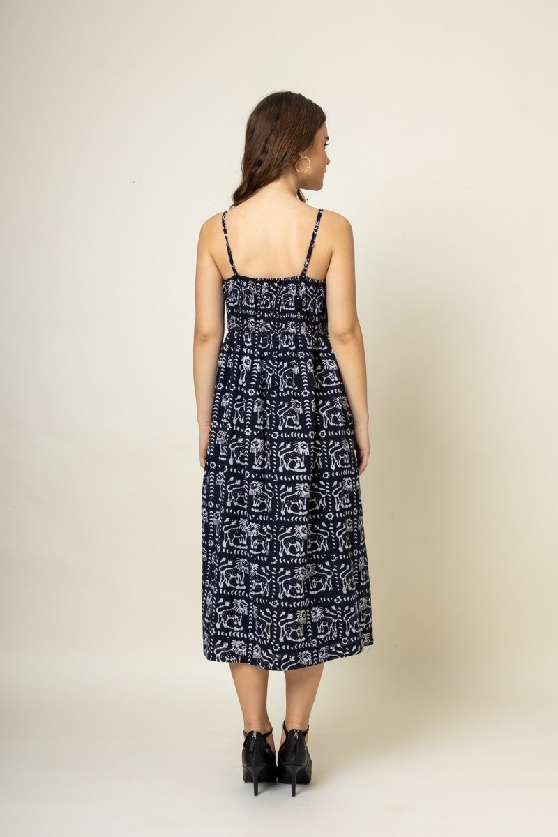 Ella Printed Upcycled Cotton Dress | Verified Sustainable by Brown Living™