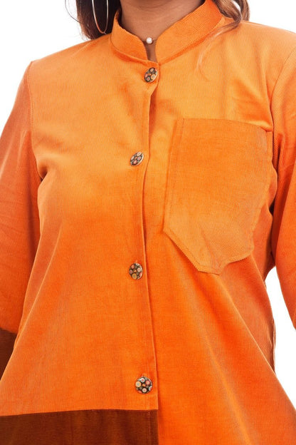 Ember Corduroy Kurta – Stylish & Comfortable Women’s Ethnic Wear – Womens Kurta on Brown Living™. SKU: J12013. Img 2.