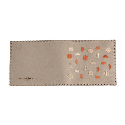 Embroidered Wallet with Upcycled Fabric – Artisan Craftsmanship – Mens Wallet on Brown Living™. SKU: W0003A. Img 2.