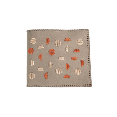 Embroidered Wallet with Upcycled Fabric – Artisan Craftsmanship – Mens Wallet on Brown Living™. SKU: W0003A. Img 1.