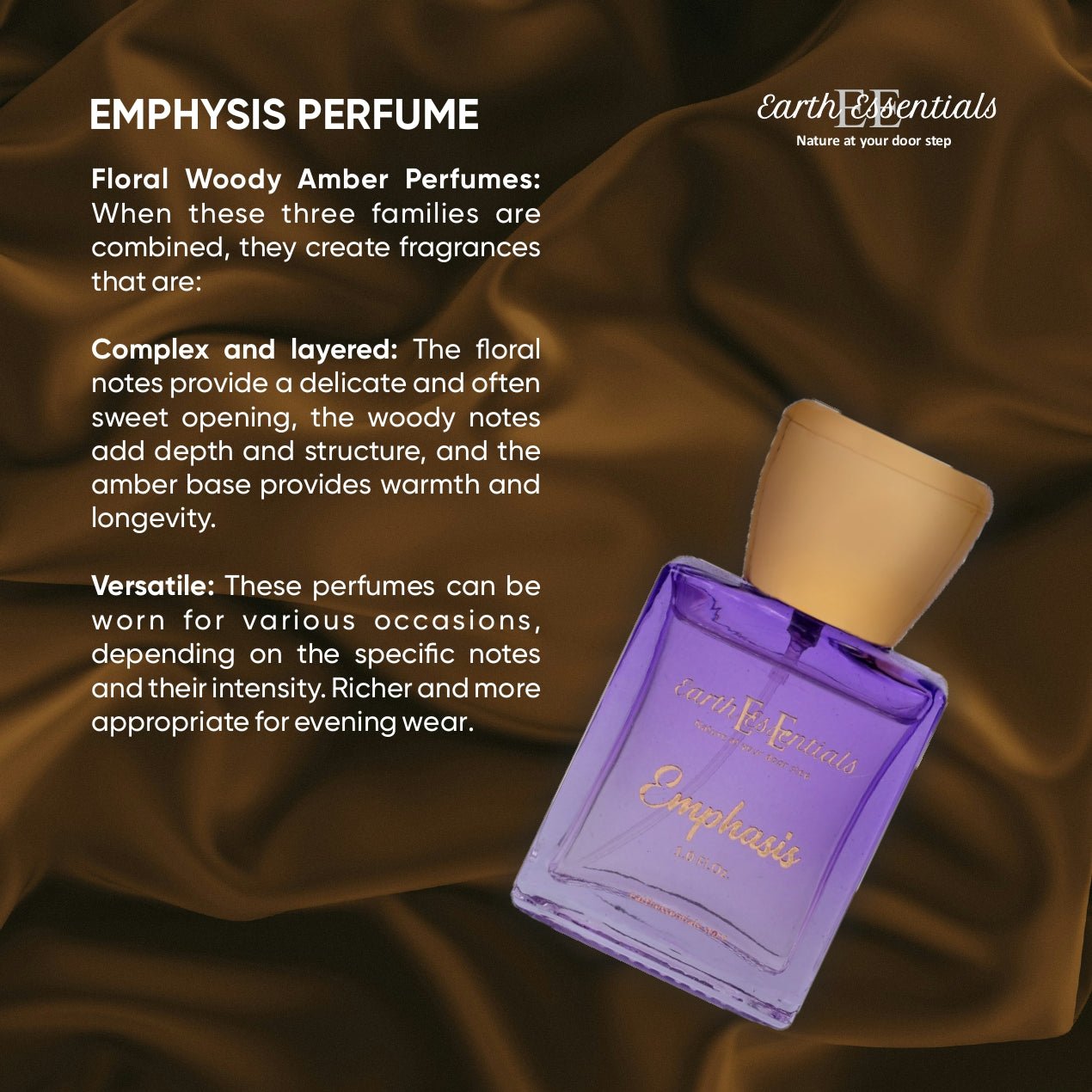 Emphasis French Parfum for Women | Luxurious & Long - Lasting Fragrance – Perfume on Brown Living™. SKU: Perfumed-10. Img 5.
