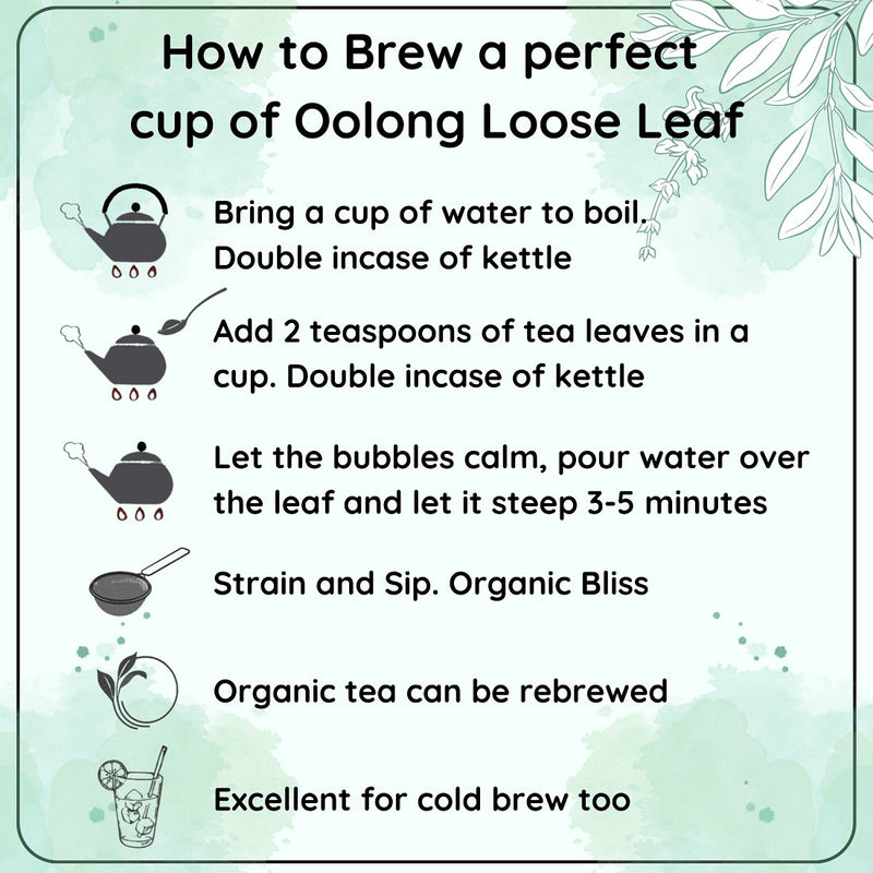 Energetic Oolong Leaf |For Boosting Energy and Metabolism | Verified Sustainable Tea on Brown Living™