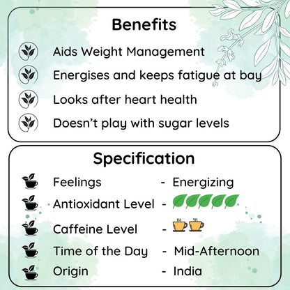 Energetic Oolong Leaf |For Boosting Energy and Metabolism | Verified Sustainable by Brown Living™