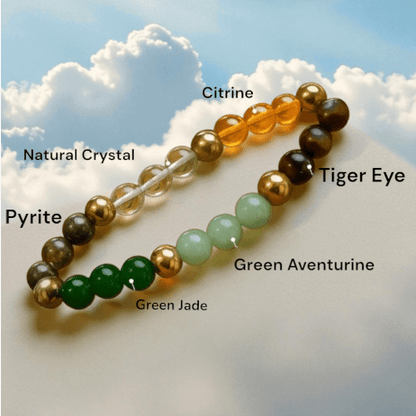Energy Healing Crystal Bracelets | Handcrafted Natural Stone Bracelets – Womens Bracelets on Brown Living™. SKU: OEP935. Img 2.