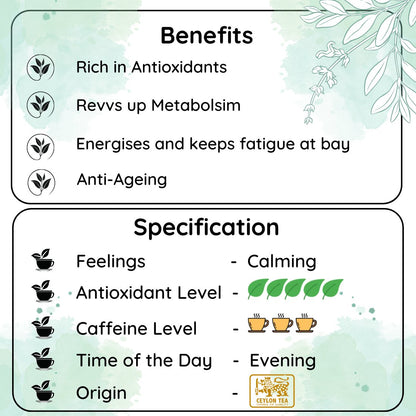 Energy Lanka Sencha Tea - A Tea That's Fresh and Zesty | Verified Sustainable by Brown Living™
