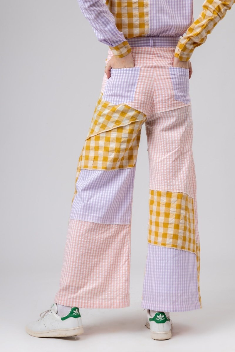 Erin Patch Upcycled Cotton Pants | Verified Sustainable by Brown Living™