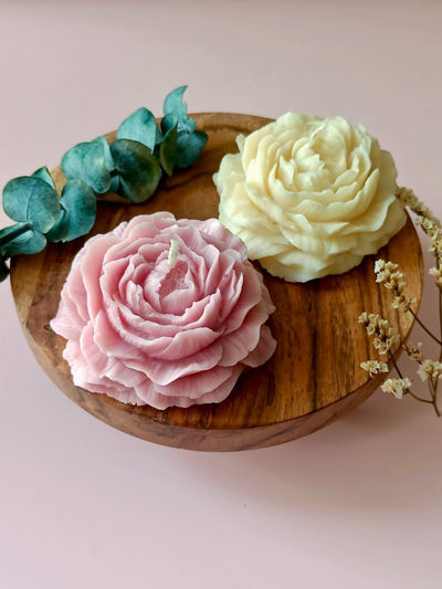 Eternal Bloom Peony Candle Set – Candles & Fragrances by Rasa Home available on Brown Living™. Light Pink . SKU: EBPS02. Img 2.