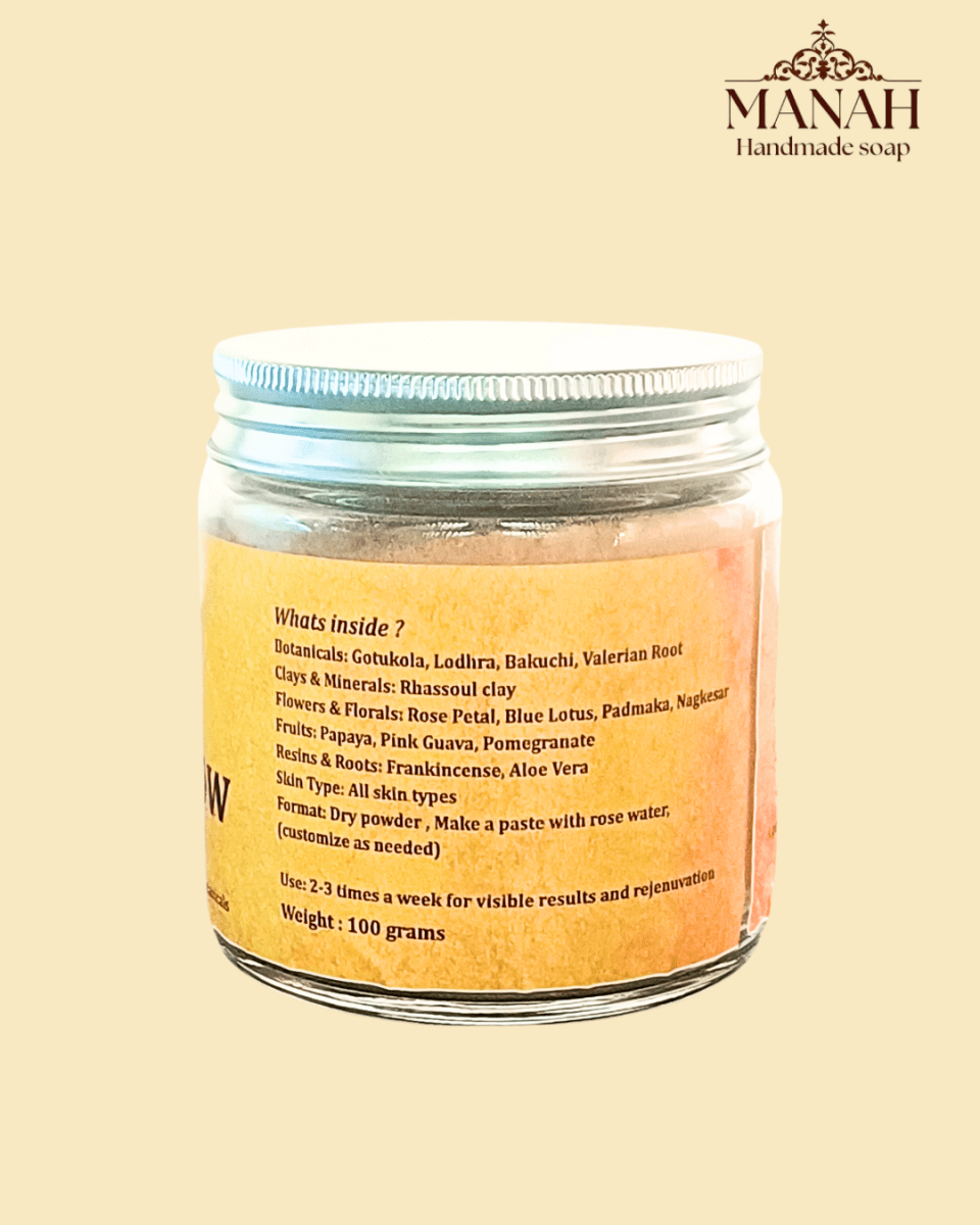 Eternal Glow Skin Revival Facepack – Face Pack by Manah Handmade Soap available on Brown Living™. . SKU: MFP1. Img 3.