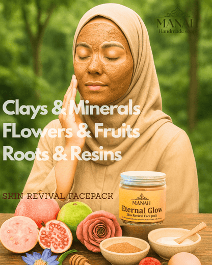 Eternal Glow Skin Revival Facepack – Face Pack by Manah Handmade Soap available on Brown Living™. . SKU: MFP1. Img 4.