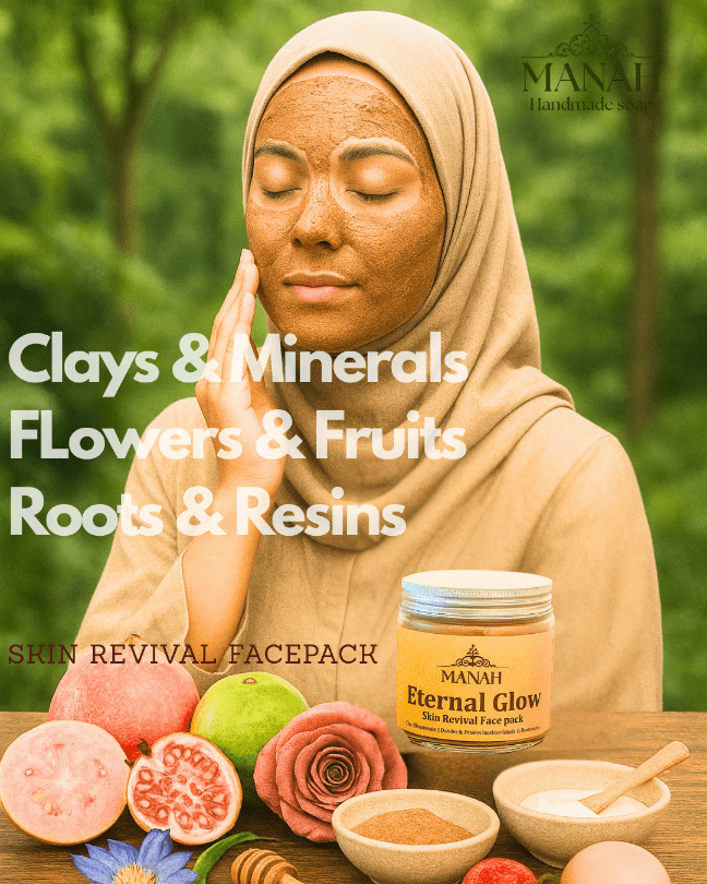 Eternal Glow Skin Revival Facepack – Face Pack by Manah Handmade Soap available on Brown Living™. . SKU: MFP1. Img 4.