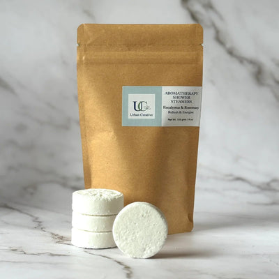 Eucalyptus And Rosemary Shower Steamers Refresh Set Of 4 – Bath Salt on Brown Living™. SKU: SS_4ER_MP. Img 9.