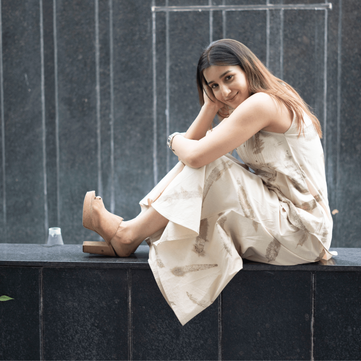 Eucalyptus Pintuck Eco - Printed Co - Ord Set for Women – Womens Co - Ord Sets on Brown Living™. SKU: AAYU-00161. Img 2.