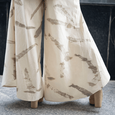 Eucalyptus Pintuck Eco - Printed Co - Ord Set for Women – Womens Co - Ord Sets on Brown Living™. SKU: AAYU-00161. Img 3.