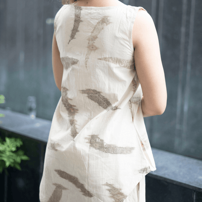 Eucalyptus Pintuck Eco - Printed Co - Ord Set for Women – Womens Co - Ord Sets on Brown Living™. SKU: AAYU-00161. Img 5.