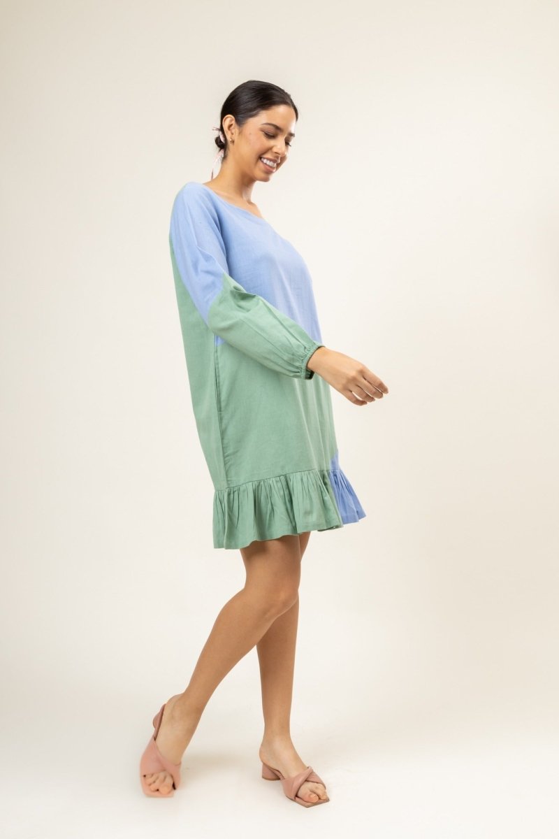 Eva Pastel Upcycled Cotton Dress | Verified Sustainable by Brown Living™