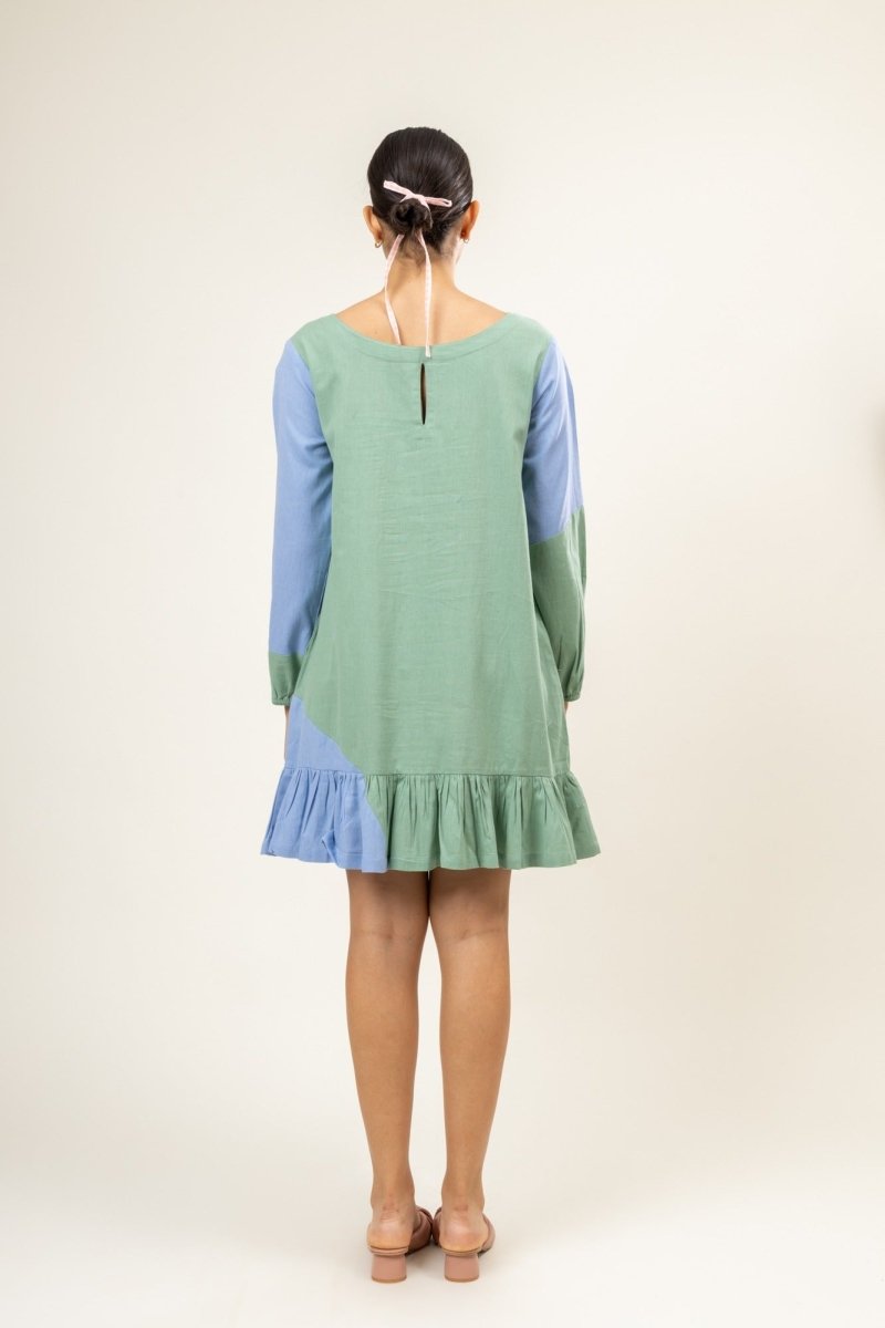 Eva Pastel Upcycled Cotton Dress | Verified Sustainable by Brown Living™