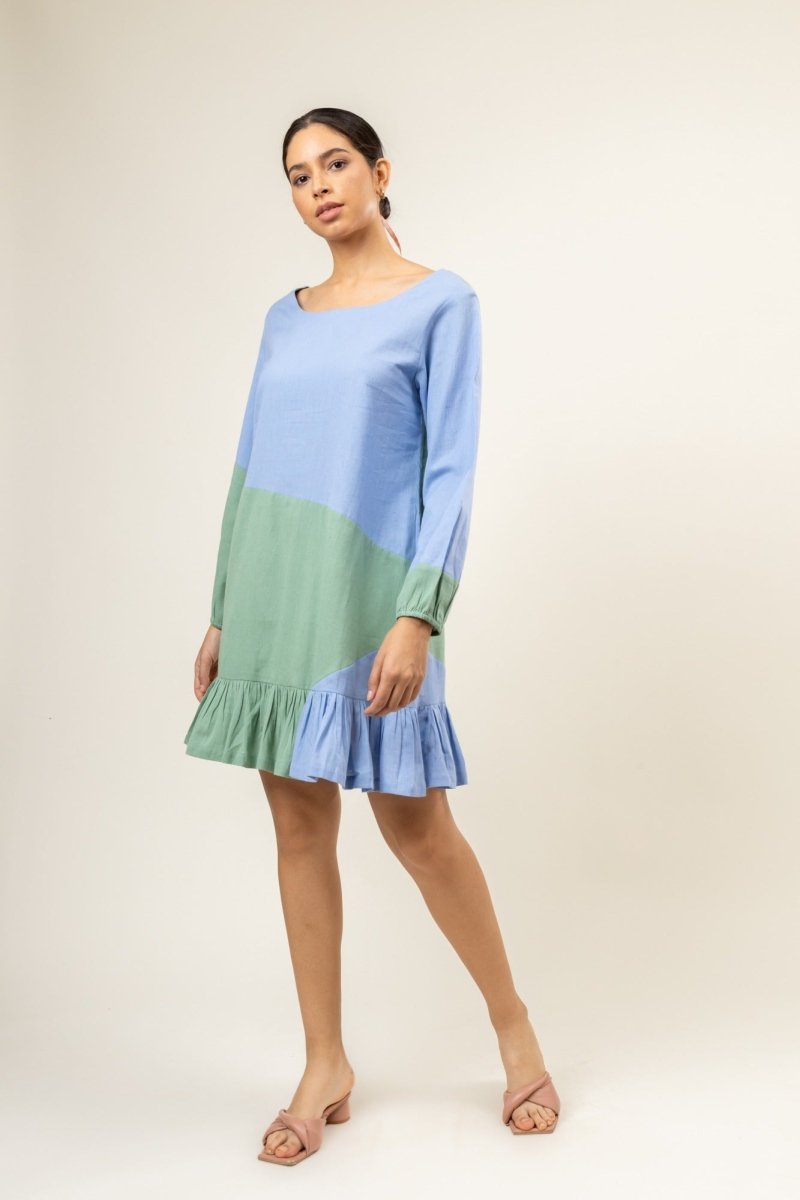 Eva Pastel Upcycled Cotton Dress | Verified Sustainable by Brown Living™