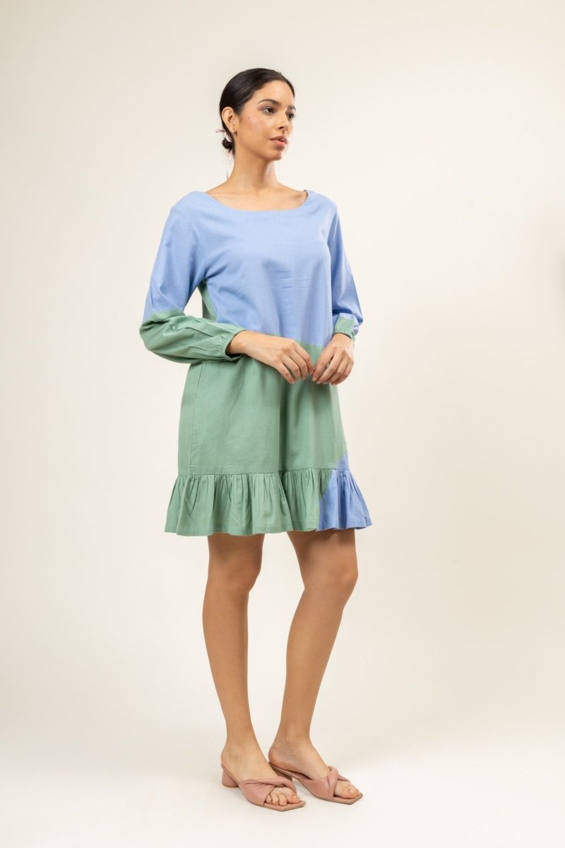 Eva Pastel Upcycled Cotton Dress | Verified Sustainable by Brown Living™