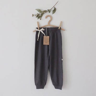 Everyday 100% Organic Cotton Joggers – Kids Pants on Brown Living™. SKU: CW - 01 - 0005/6 - 9M. Img 1.