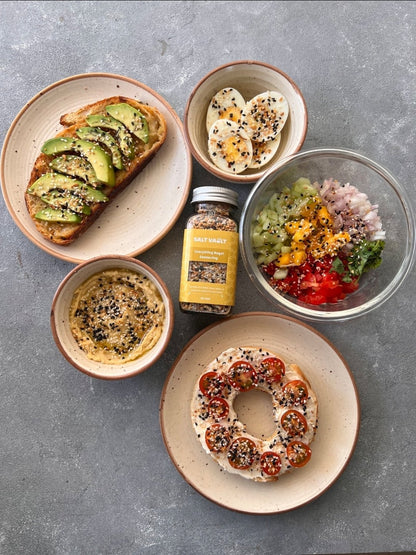 Everything Bagel Seasoning | For Sandwiches, Salads & More – Seasonings & Spices on Brown Living™. SKU: EB1SHA100. Img 3.