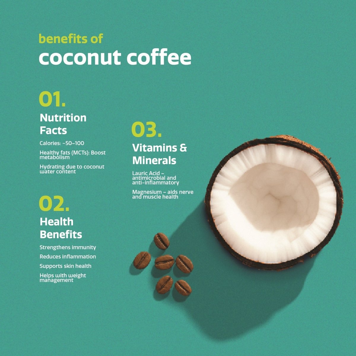 Exotic Coconut Coffee | Pack of 2 | Rich, Aromatic & Energizing – Coffee by KOKOPO Foods available on Brown Living™. . SKU: ECC - 200. Img 4.