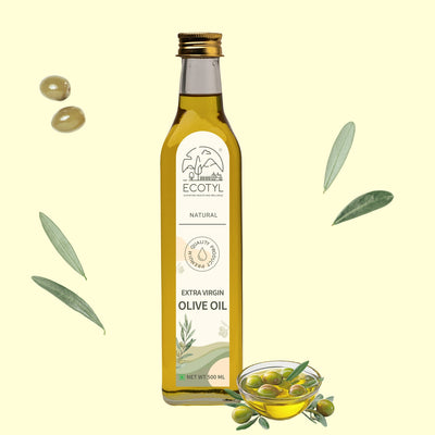 Extra Virgin Olive Oil | Cold Pressed | Suitable for Cooking | 500ml – Cooking Oils on Brown Living™. SKU: ECOTYL00066. Img 1.