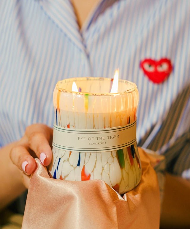 Eye of the Tiger Candle | Woody Forest Scented Soy Wax Candle – Candles & Fragrances on Brown Living™. SKU: EOTGCOO1. Img 5.