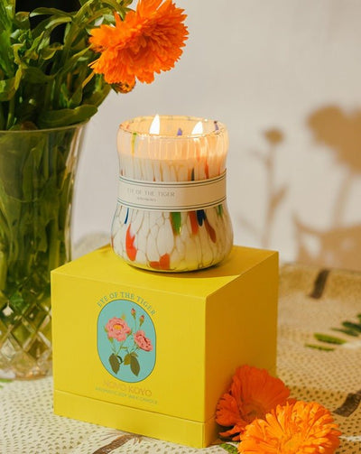Eye of the Tiger Candle | Woody Forest Scented Soy Wax Candle – Candles & Fragrances on Brown Living™. SKU: EOTGCOO1. Img 2.