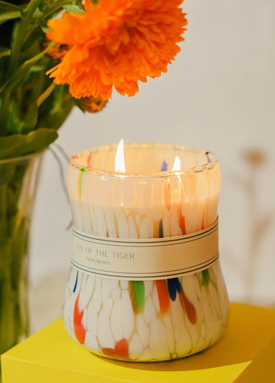 Eye of the Tiger Candle | Woody Forest Scented Soy Wax Candle – Candles & Fragrances on Brown Living™. SKU: EOTGCOO1. Img 4.