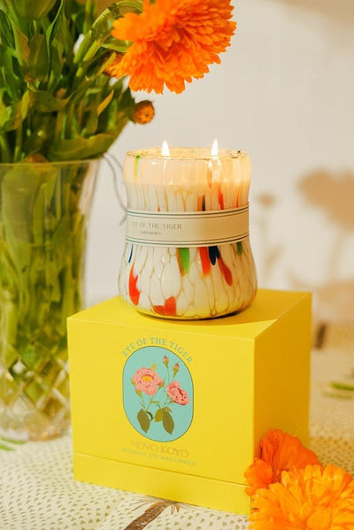 Eye of the Tiger Candle | Woody Forest Scented Soy Wax Candle – Candles & Fragrances on Brown Living™. SKU: EOTGCOO1. Img 3.