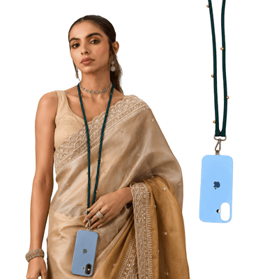 Fabric Phone Sling & Phone Lanyard | Adjustable Mobile Holder – Art & Craft Supplies on Brown Living™. SKU: PS110. Img 2.