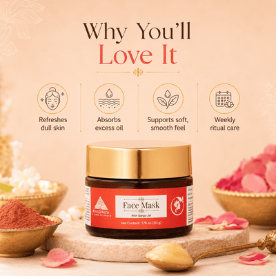 Face Masque with Sandalwood for Skin Brightening & Tan Removal – Face Mask on Brown Living™. SKU: 03. Img 11.
