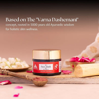 Face Masque with Sandalwood for Skin Brightening & Tan Removal – Face Mask on Brown Living™. SKU: 03. Img 3.