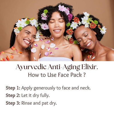 Face Masque with Sandalwood for Skin Brightening & Tan Removal – Face Mask on Brown Living™. SKU: 03. Img 5.