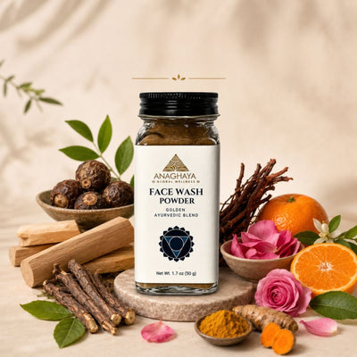 Face Wash Powder | Natural Ayurvedic Cleanser for Fresh Skin – Face Cleanser on Brown Living™. SKU: 01. Img 1.
