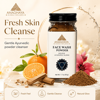 Face Wash Powder | Natural Ayurvedic Cleanser for Fresh Skin – Face Cleanser on Brown Living™. SKU: 01. Img 3.
