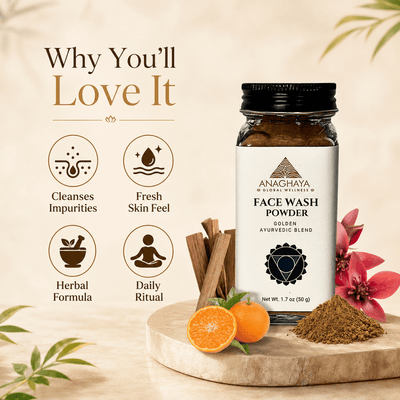 Face Wash Powder | Natural Ayurvedic Cleanser for Fresh Skin – Face Cleanser on Brown Living™. SKU: 01. Img 2.