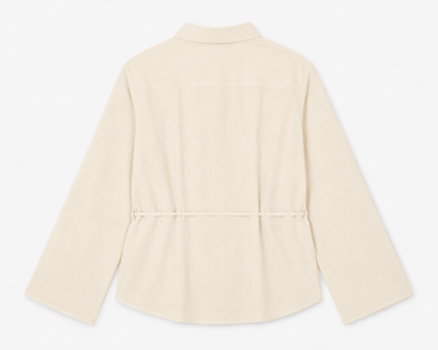 Fallen Leaf Shirt – Nature-Inspired Casual Cotton Shirt for Everyday – Womens Shirt on Brown Living™. SKU: ACB2026007. Img 2.