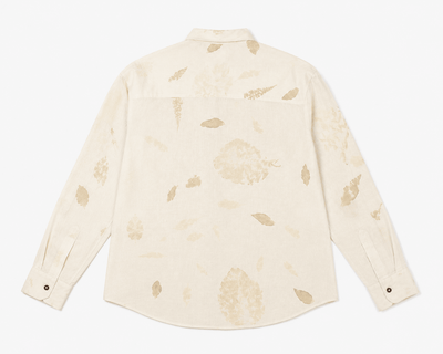 Fallen Leaf Shirt – Nature-Inspired Casual Cotton Shirt for Everyday – Womens Shirt on Brown Living™. SKU: ACL2026006. Img 2.