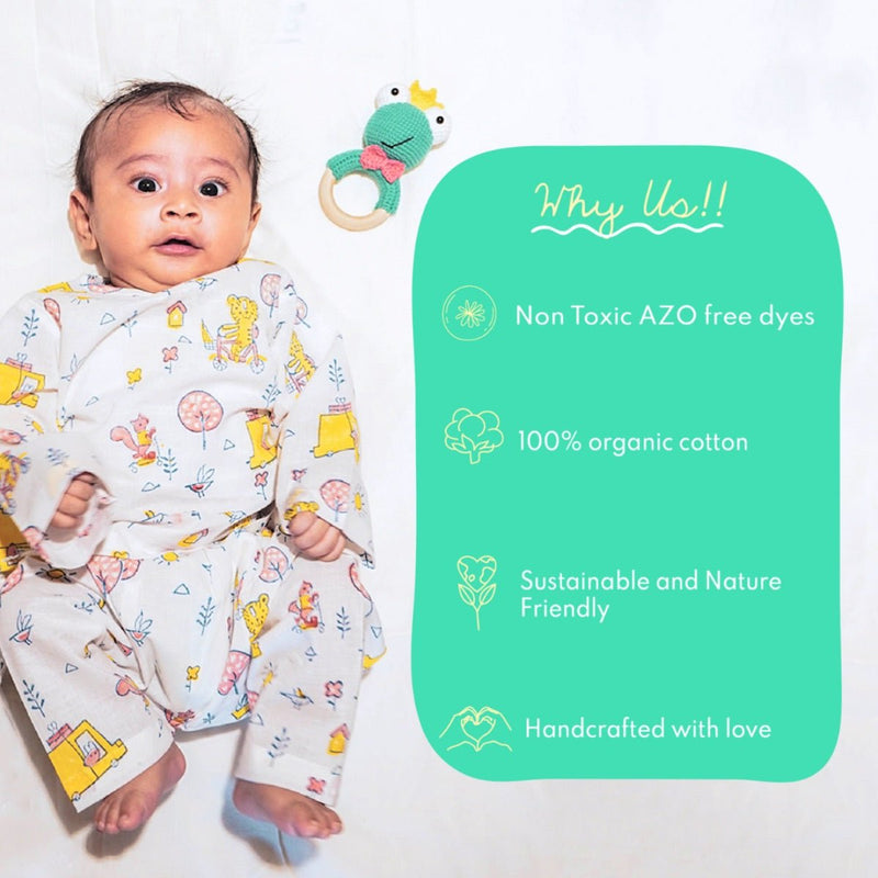 Farmland- Infant Cotton Pyjama Set | Verified Sustainable Kids Pajamas on Brown Living™