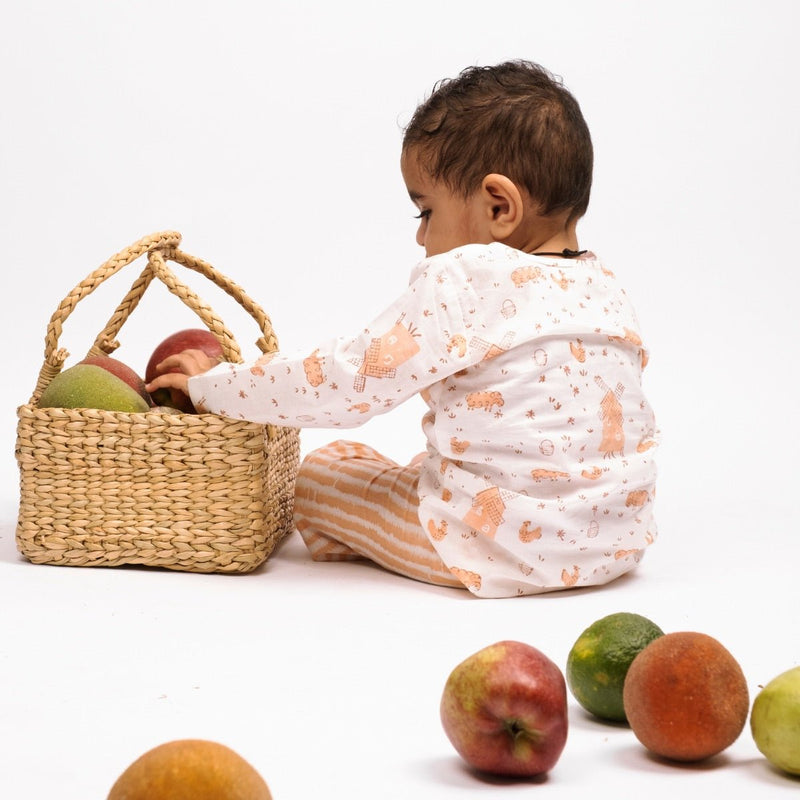 Farmland- Kids Cotton Pyjama Set | Verified Sustainable Kids Pajamas on Brown Living™