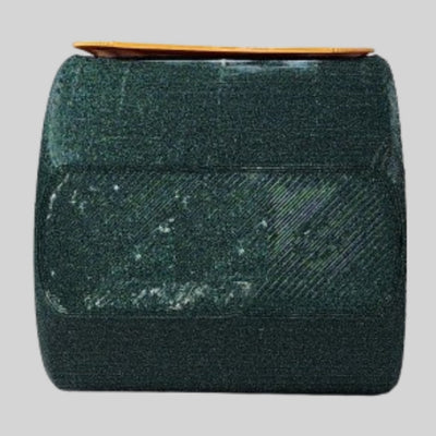 Fathomless Wormhole – Plant - Based Gold & Green Tray – Home Decor on Brown Living™. SKU: FAWOEDPLTNA108. Img 3.