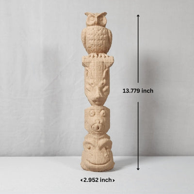 Fauna Odyssey – Plant - Based Light Wood Sculpture – Home Decor on Brown Living™. SKU: FAODEDPLLWA110. Img 4.