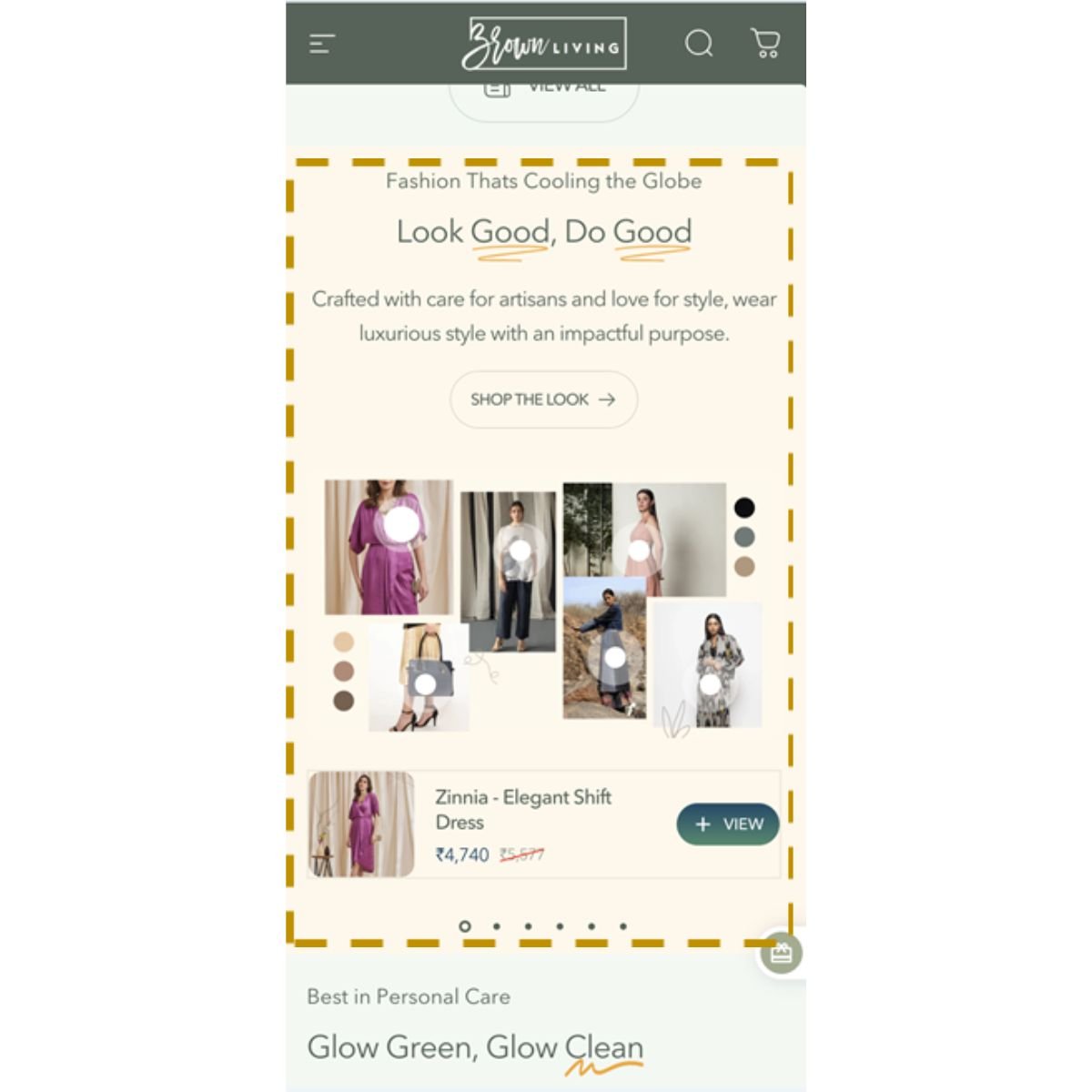 Featured Brand Moodboard | Home Page – Website Promotion Services on Brown Living™. SKU: BLCFG_FBM. Img 2.